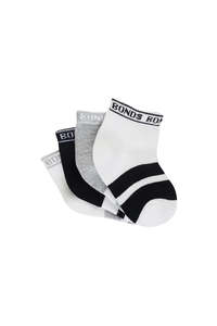 Bonds Baby Sportlet 4 Pack - white/black