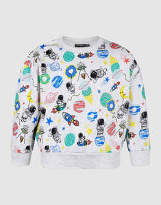 Rock Your Kid Sweater - Rocket Grey