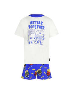 Rock Your Kid Chase Sleep Set - Burger Blue