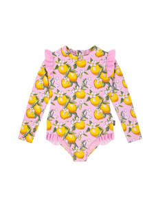 Rock Your Kid Pretty Paddle Suit - Pink Lemon