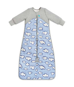 Love To Dream Sleep Bag Long Sleeve 2.5 TOG Quilted Cotton - Blue Daydream