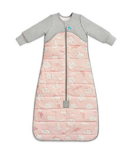 Love To Dream Sleep Bag Long Sleeve 3.5 TOG Quilted Cotton - Pink South Pole