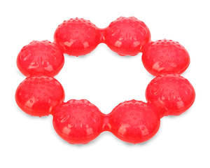 Nuby IcyBite™ Teething Ring - Red