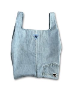 Products: Cyndi Shopper Upcycled Denim Tote Bag Handmade in NZ by Outliv - Outliv - Regenerative Sustainable Bags & Accessories - New Zealand