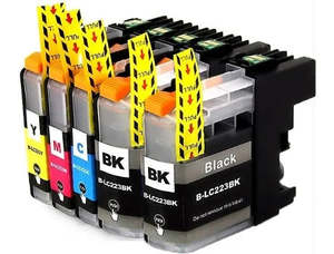 Hot Deals: Brother Compatible LC233 Pack of 5 (2 Black, 1 of each Cyan, Magenta, Yellow)