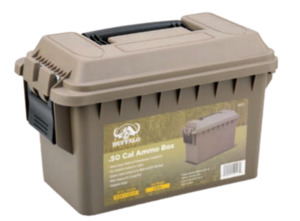 Buffalo River: BUFFALO RIVER .50 CAL PLASTIC AMMO BOX DARK EARTH LOCKABLE