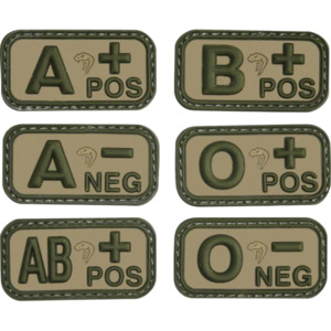 Patches: Viper Tactical - Blood Group Patches