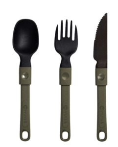 Muns Foldable 3pce Polyamide Cutlery Set