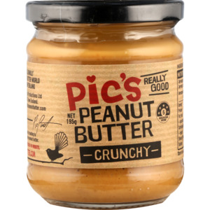 Pics Peanut Butter: Pic's Peanut Butter - Jar 195g (Crunchy)
