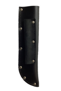 Fixed Blade Knives: Xcel - Bushmans Friend Black Leather Sheath
