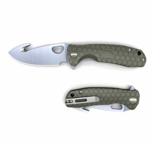 Folding Knife Pocket Knife: Honey Badger Hook Knife Large Green