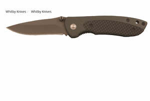 Folding Knife Pocket Knife: Whitby Carbon Fibre Effect Knife 1 - 2.5"
