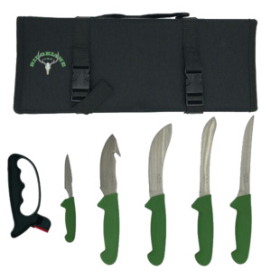 Ridgeline - Hunters Knife Set 5 piece Roll With Sharpener