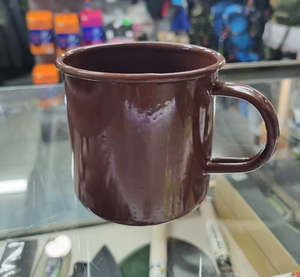 Post WW11 British Army Military Issue Brown Enamel Cup 1952