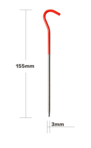 Tents: Domex Titanium Hook Tent Peg