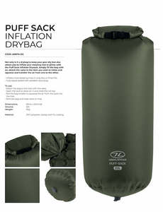 Dry Bags 1: HIGHLANDER PUFF SACK INFLATION DRYBAG