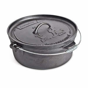 Cast Iron Cookware: Campfire - 12 Quart Camp Oven/Dutch Oven