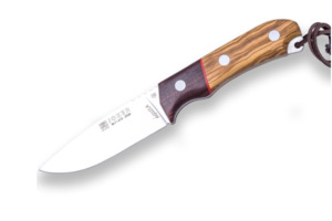 Hunting Accessories: Joker Aguila 10.5cm olive/ rosewood Knife and leather Sheath
