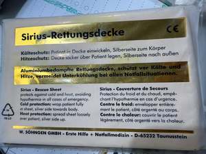 Genuine German Emergency/Survival Thermal blanket