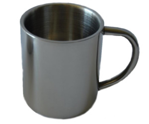 Stainless Steel Cookware: Domex Double Wall SS Mug (350ml)