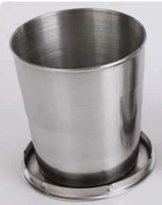 Stainless Steel Folding Cups - 4 sizes available
