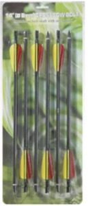 Archery Accessories 1: Man Kung - Aluminum Cross Bow Bolts 14" {6PK}