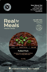 Dehydrated Meals Freeze Dried Meals: Real Meals Pulled Pork, Beans & BBQ Sauce