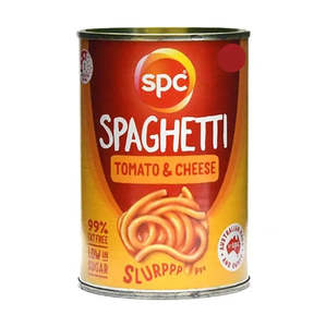 SPC Spaghetti Tomato & Cheese 220g (small tin)