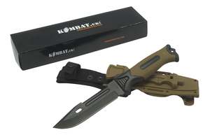 Fixed Blade Knives: Kombat UK - Adventure Bushcraft Knife & Flint