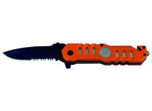 Folding Knife Pocket Knife: Whitby Safety/Rescue Lock Knife (3")