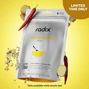 Dehydrated Meals Freeze Dried Meals: Radix - Original Range - Indian Curry