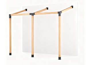 15°Slanted Wall Mount Pergola Bracket Kit