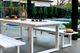 The Long Lunch Range: 2.4M outdoor dining table & 2 bench seats (white) - Outside Space