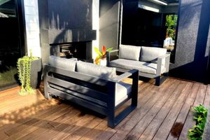 2 Seater Sofas: Bask 2-Seater Outdoor Sofa (charcoal) - Outside Space