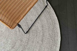 Outdoor Rugs Range - Outside Space: ROUND 100%PET WOVEN RUG SAND - Outside Space