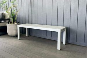 Dining Chairs Seating: DINNER AT OURS BENCH SEAT 1.2M GREY - Outside Space