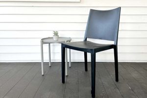 Belo Outdoor Dining Chair, Black - Outside Space