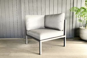 Single Chairs: FOMO Outdoor Modular Range- Corner Single Sofa Chair - Outside Space