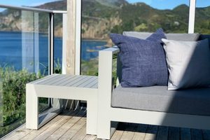 Outdoor Coffee/Side Tables: END-OF-LINE BASK SMALL SIDE TABLE GREY - Outside Space
