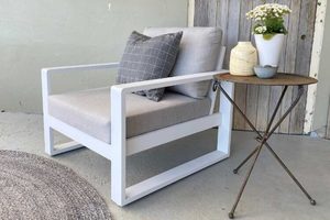 Unwind Single Outdoor Chair (white frame) - Outside Space