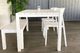 Dinner at Ours Range: White 1.4 M Outdoor Table, Bench & 2 Amado Dining Chai&hellip;