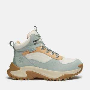 Hiking Boots: Timberland Women's Motion Maddsen Waterproof Mid Light Green Suede