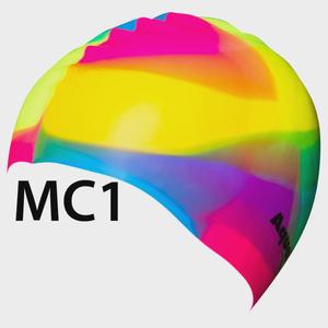 All: Aqualine Silicon Swim Cap Multicolour