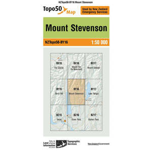 Hiking Guides Maps: Topo Map 50 Mount Stevenson BY16