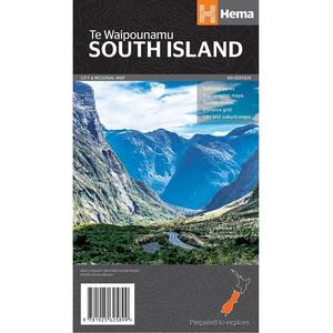 South Island Folded 8th Edition Map