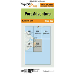 Hiking Guides Maps: Topo Map 50 Port Adventure CJ10