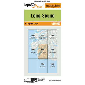 Hiking Guides Maps: Topo Map 50 Long Sound CF05