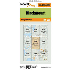 Topo Map 50 Blackmount CE08