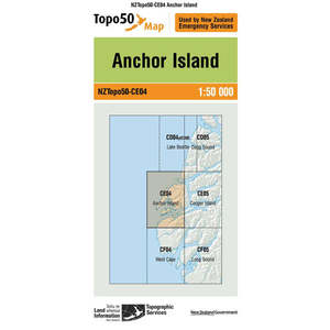 Topo Map 50 Anchor Island CE04