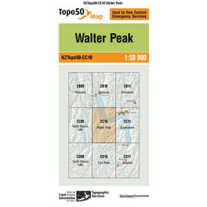 Topo Map 50 Walter Peak CC10